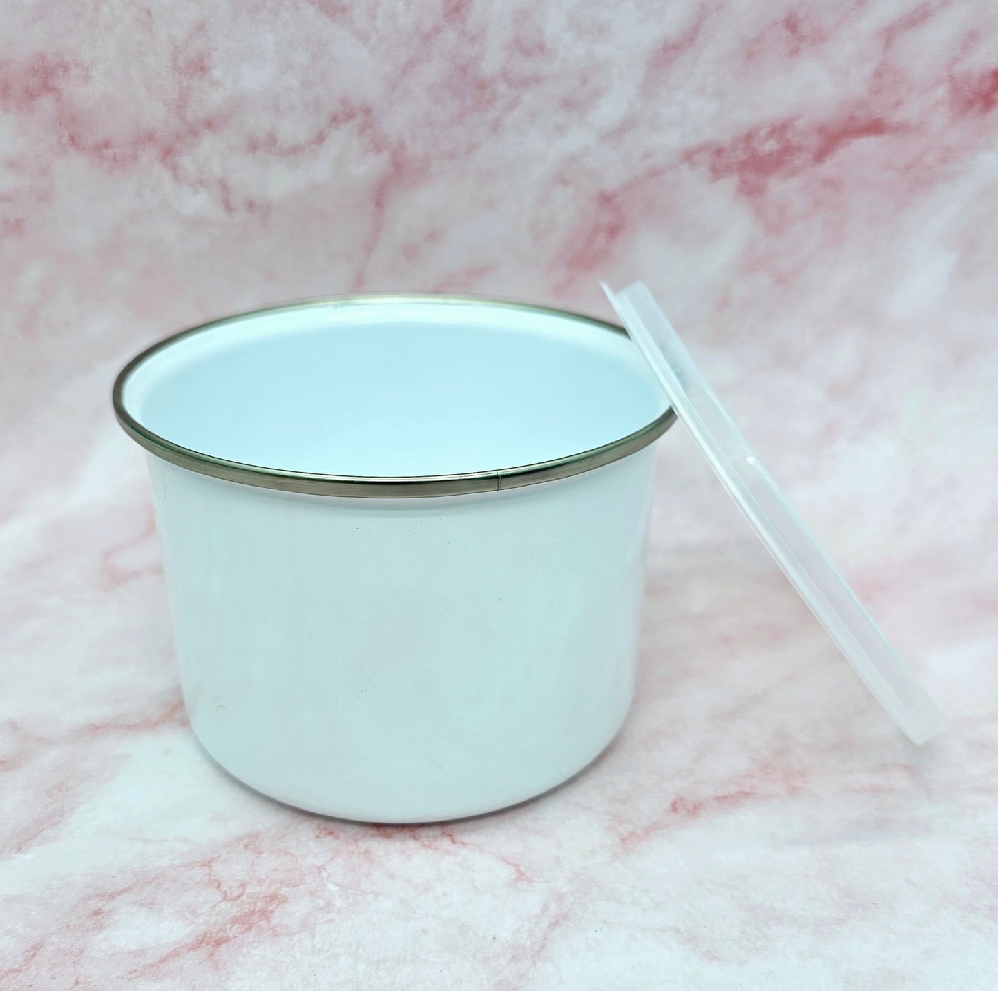 Enamel Bowls w/ Lid | Kids | Pets | Camping | Sublimation