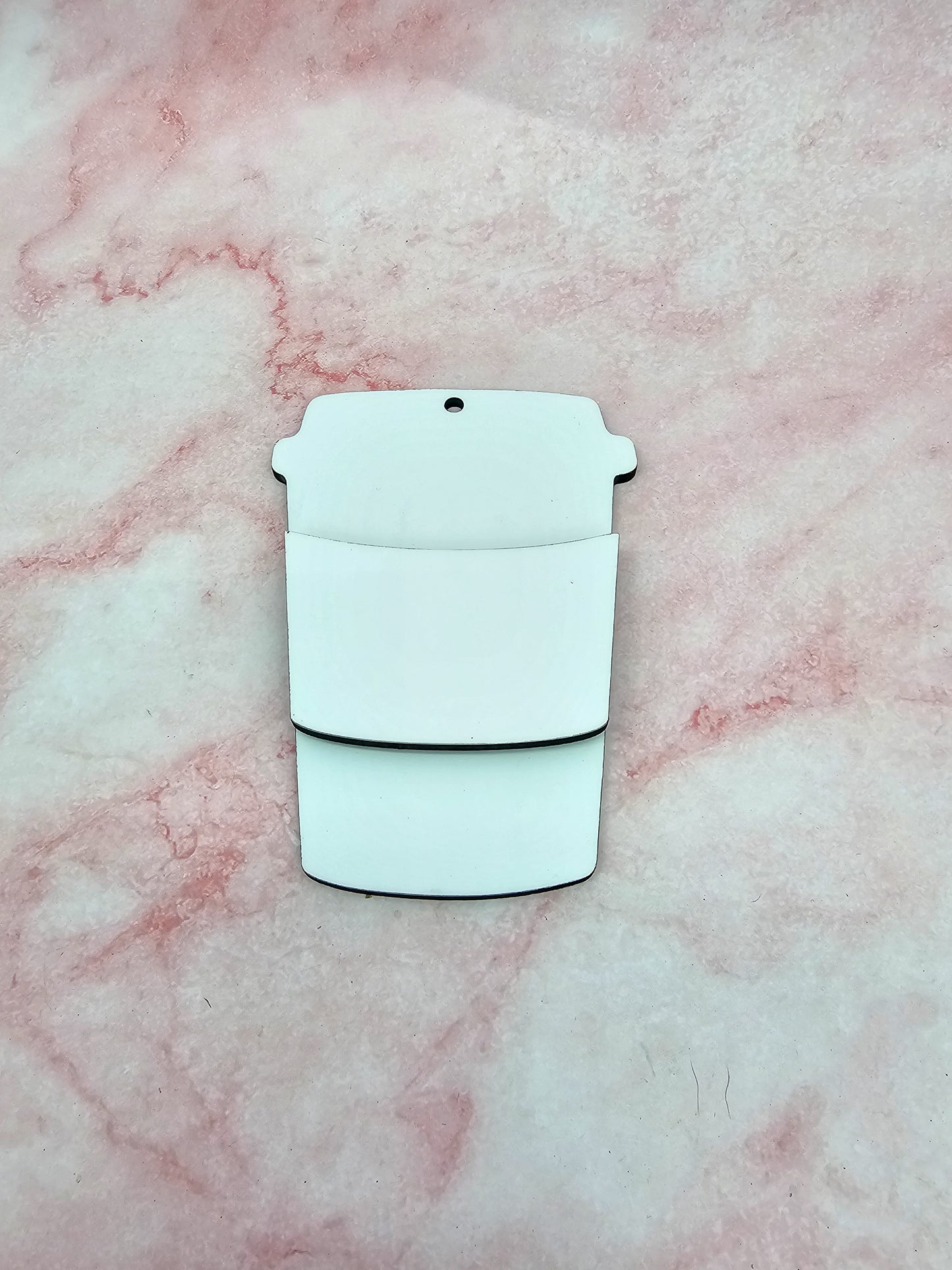 Coffee Cup Card Kit | Christmas Ornament | Triple Layer | Sublimation MDF *Made to Order*