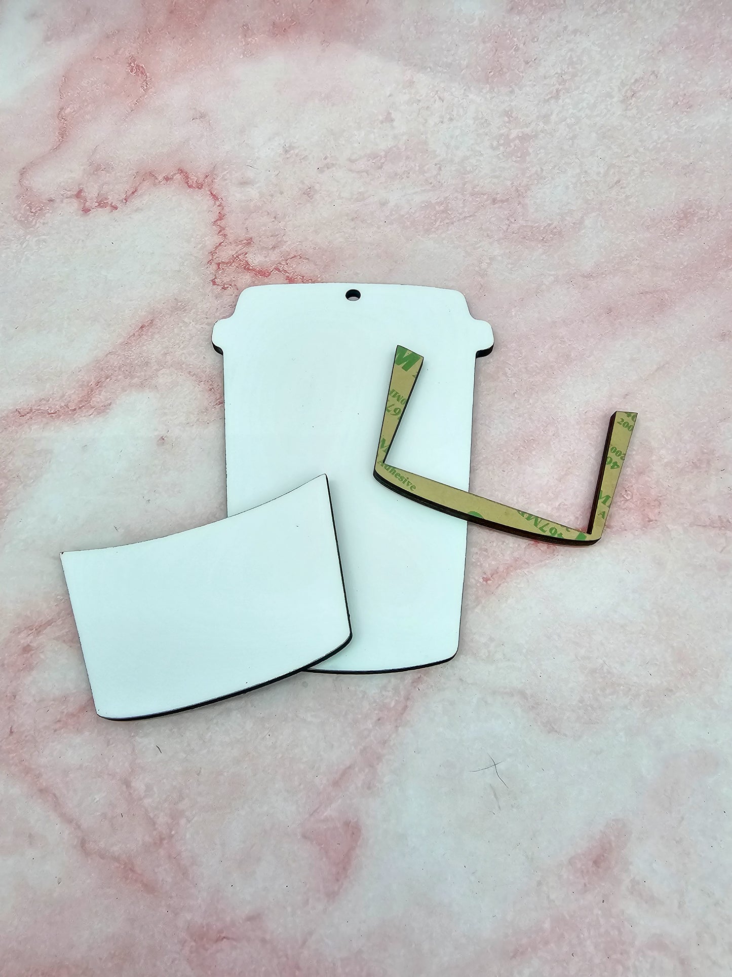 Coffee Cup Card Kit | Christmas Ornament | Triple Layer | Sublimation MDF *Made to Order*