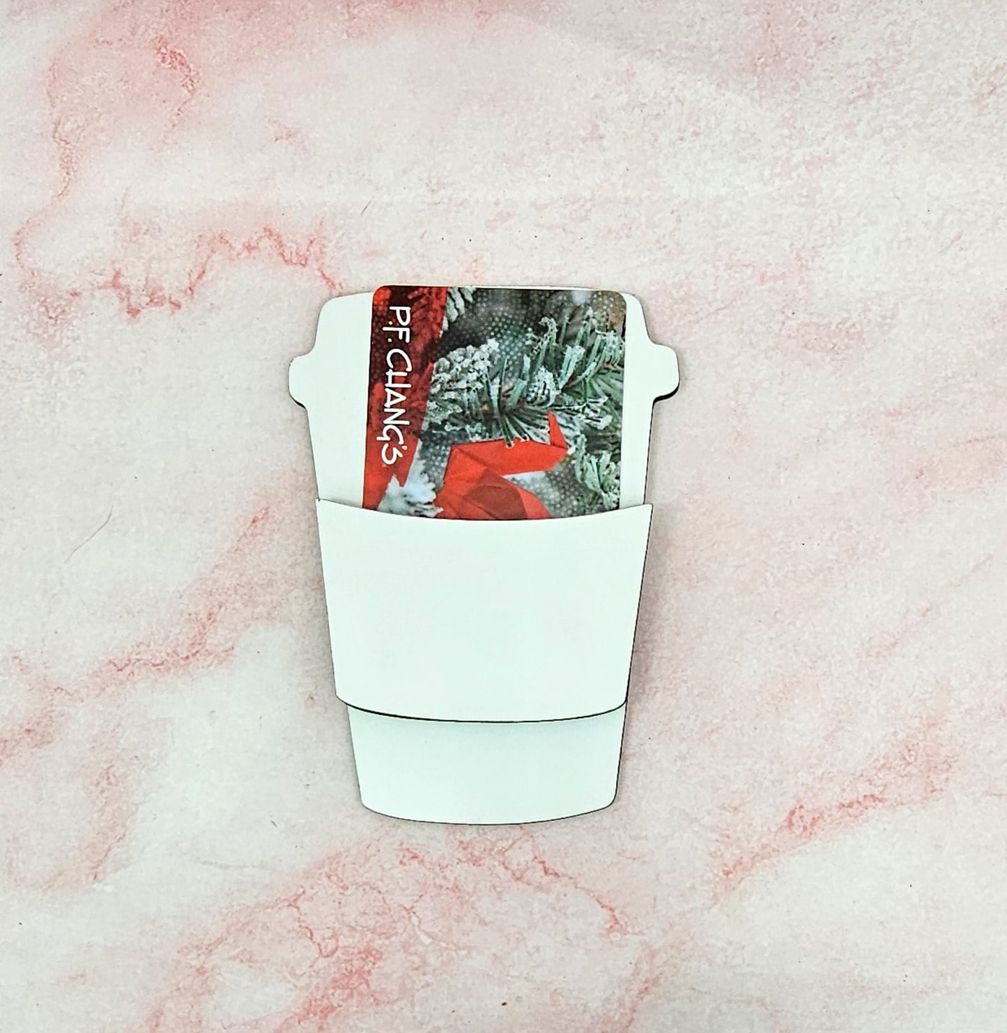 Coffee Cup Card Kit | Christmas Ornament | Triple Layer | Sublimation MDF *Made to Order*