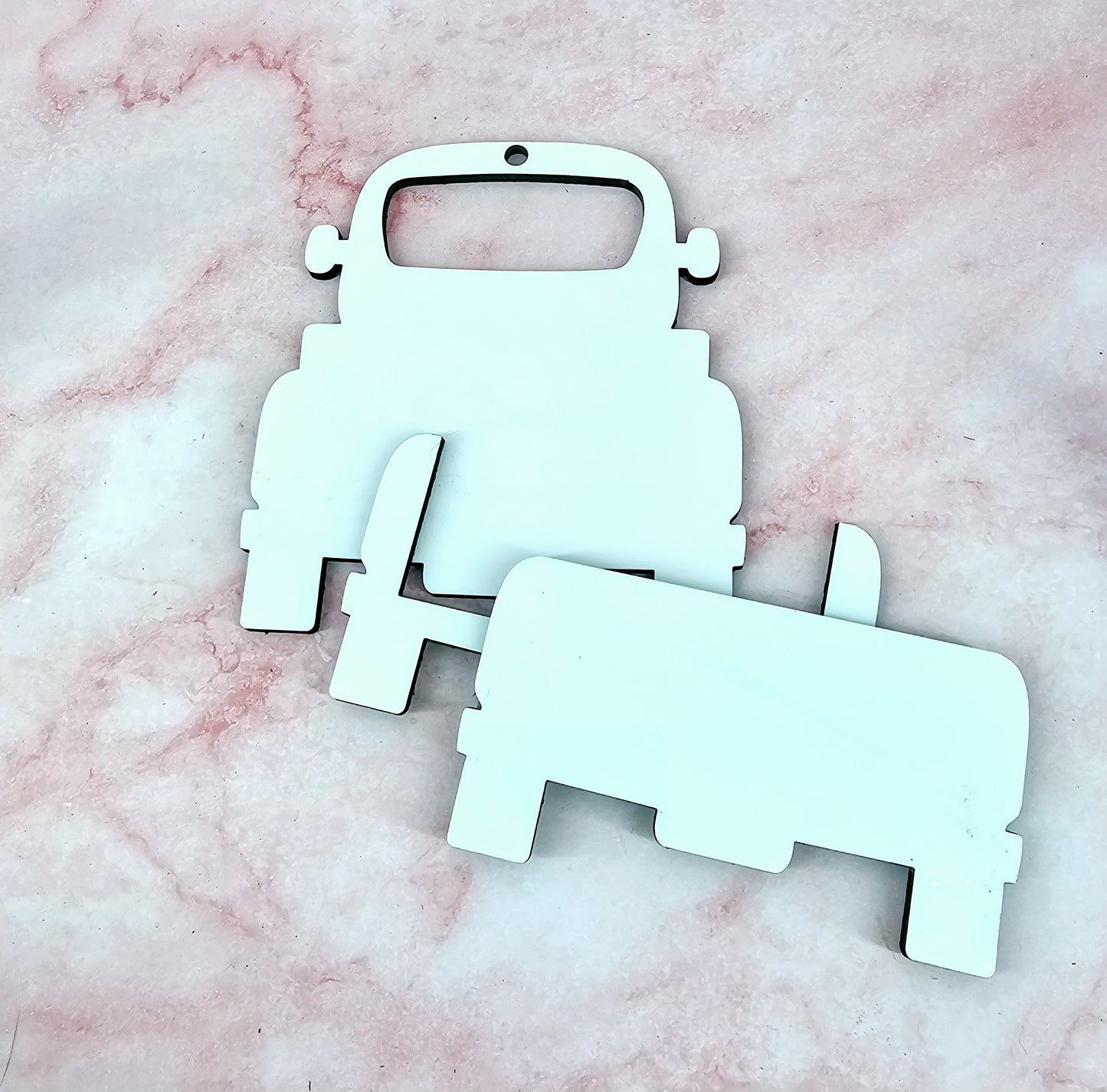 Truck Gift Card Kit | Christmas Ornament | Triple Layer | Sublimation MDF *Made to Order*