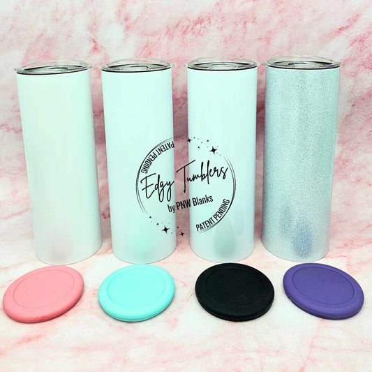 20oz Edgy Tumbler®  2.0 CREATE-YOUR-OWN  Pack | Flat Bottom | Premium Sublimation Coating | Patent Pending