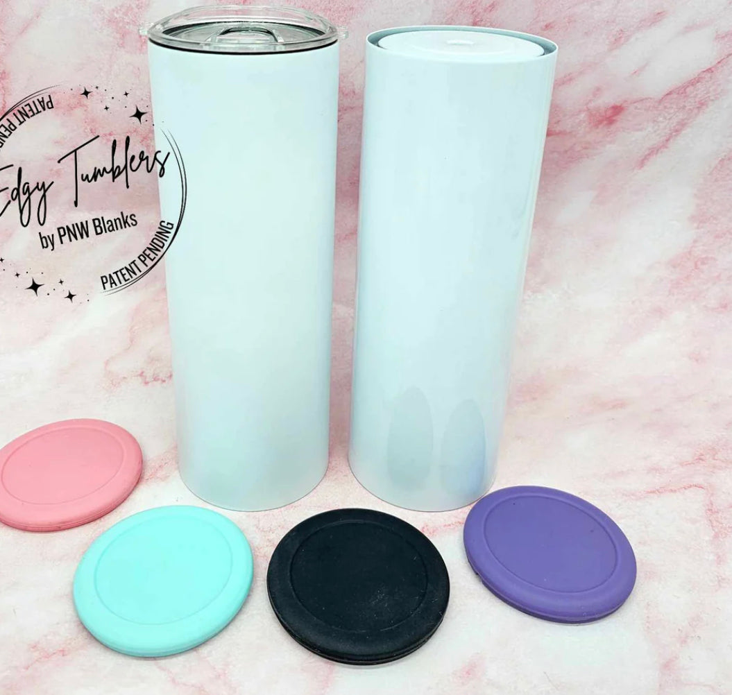 20oz Edgy Tumbler® 2.0 CREATE-YOUR-OWN Pack | Flat Bottom | Premium Sublimation Coating | Patent Pending