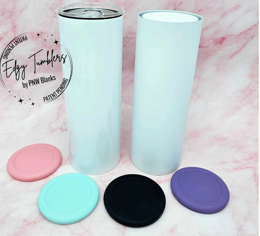 20oz Edgy Tumbler® 2.0 CREATE-YOUR-OWN Pack | Flat Bottom | Premium Sublimation Coating | Patent Pending