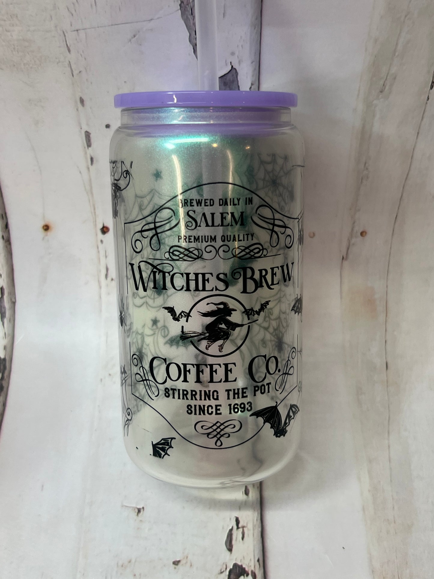 Colored Lid for 16oz Glass Cans | Ships from TN