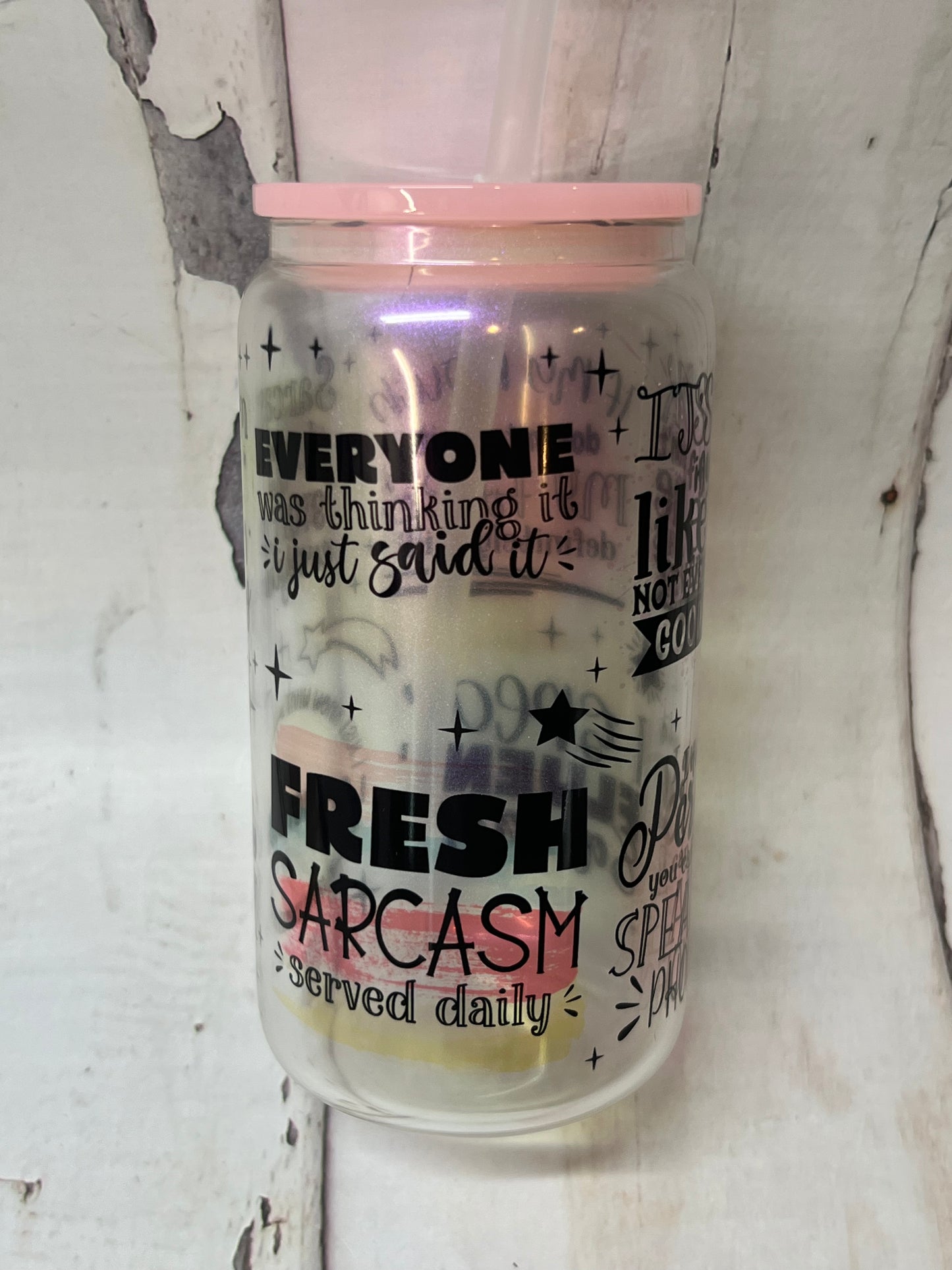 Colored Lid for 16oz Glass Cans | Ships from TN