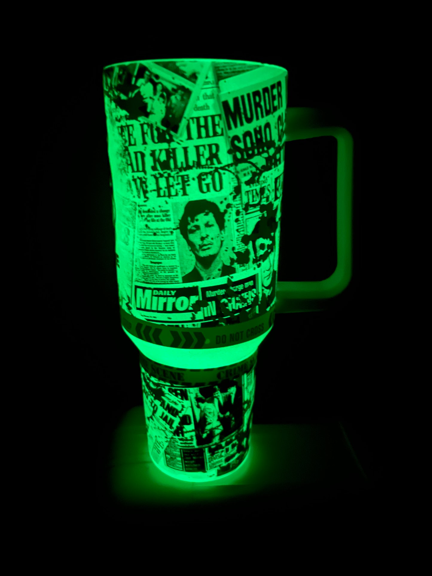 40oz Glow in the Dark Jumbo Tumbler | Removable Handle | Sublimation | Ships from TN