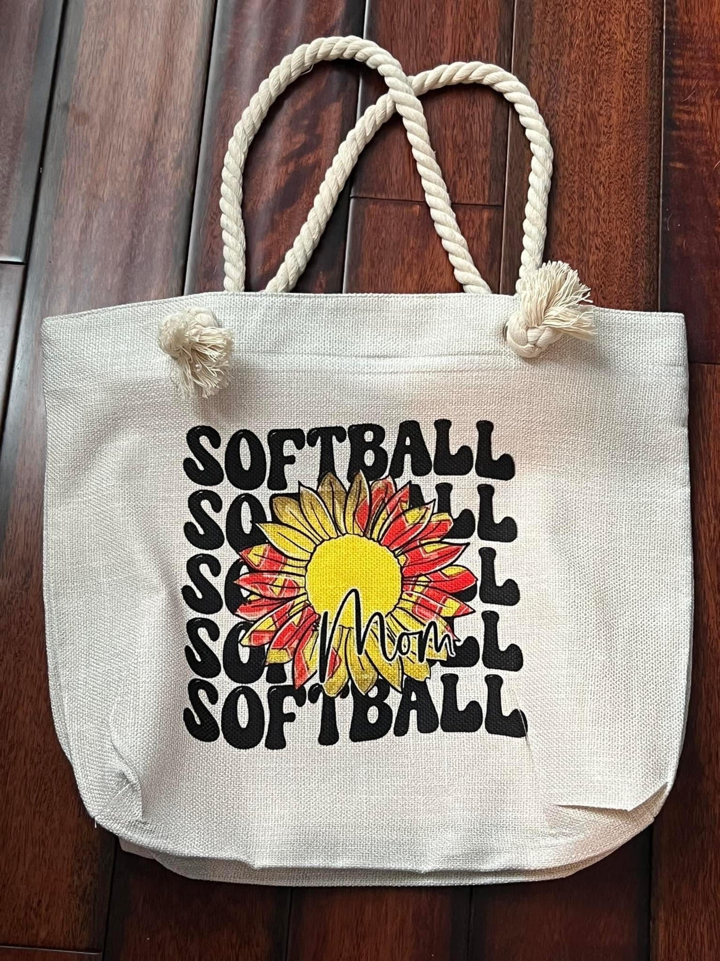 Beach Tote Bag with Rope Handles | Sublimation | Polyester