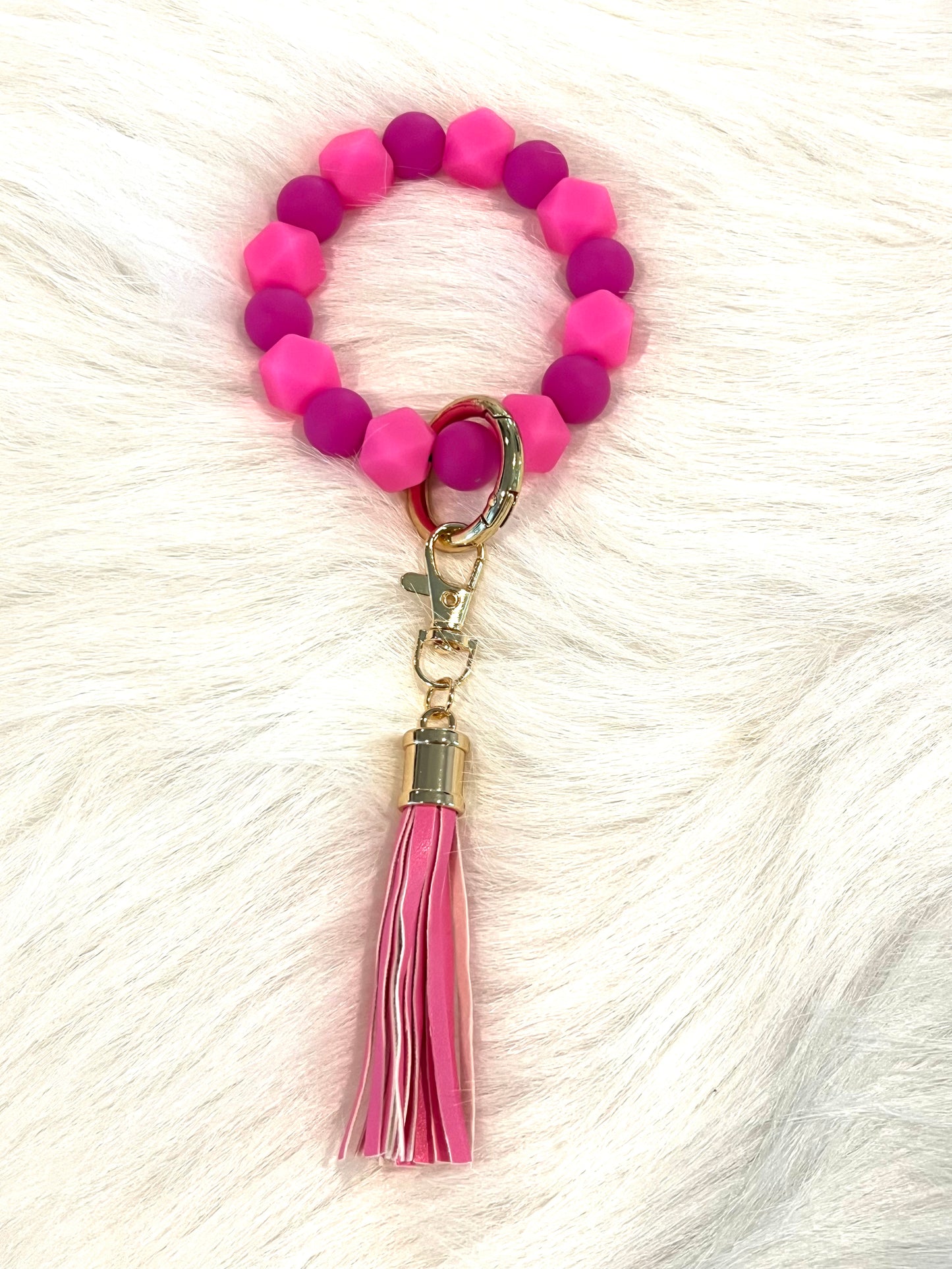 Bead Bracelet and Dangle MAMA Keychain | Sublimation Disc | Ships from TN