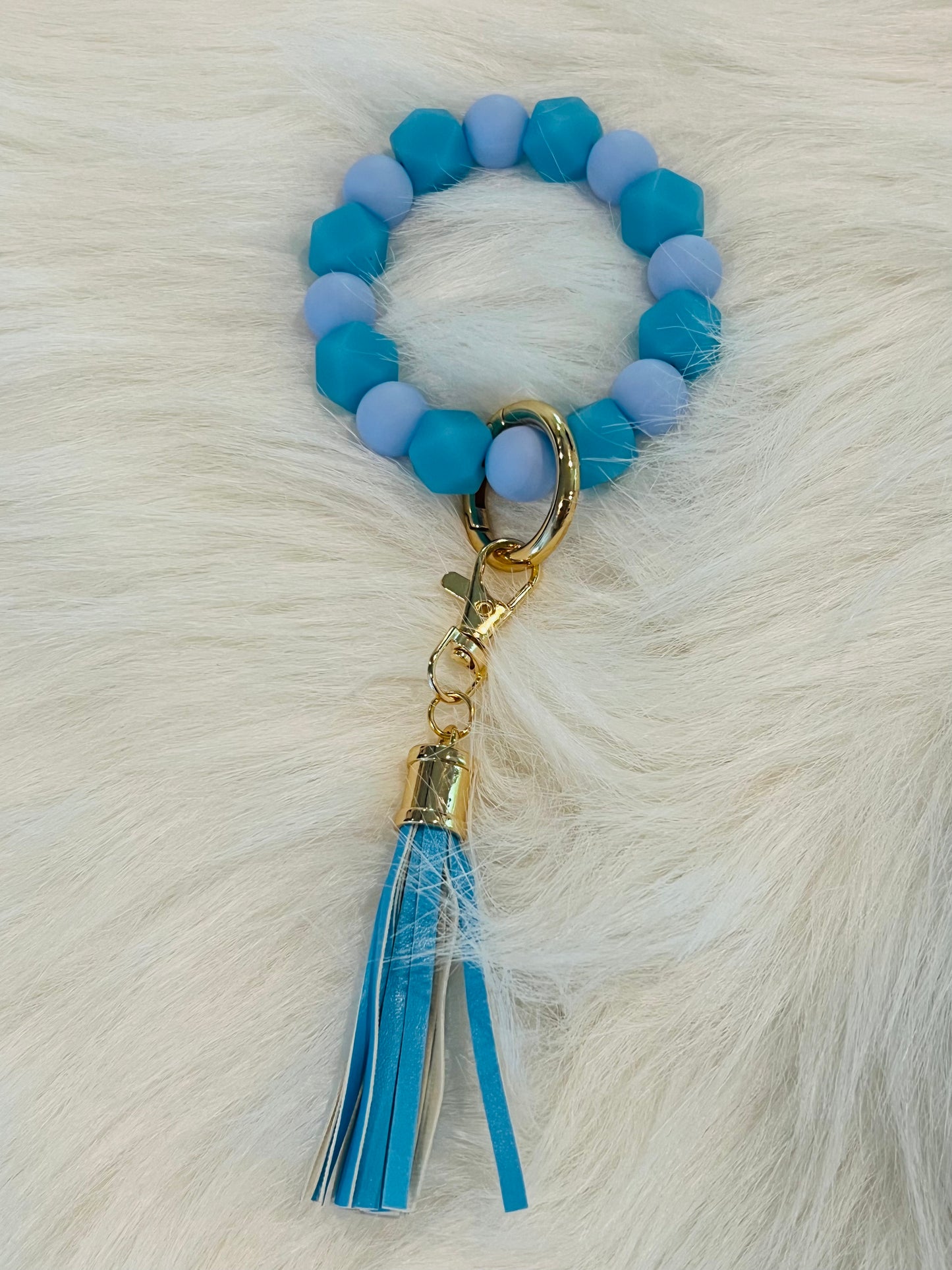 Bead Bracelet and Dangle MAMA Keychain | Sublimation Disc | Ships from TN