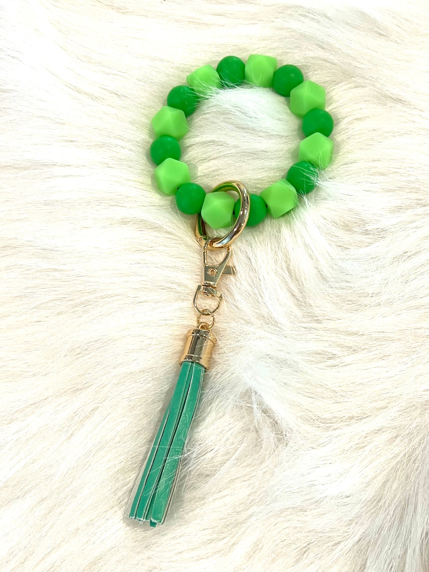 Bead Bracelet and Dangle MAMA Keychain | Sublimation Disc | Ships from TN