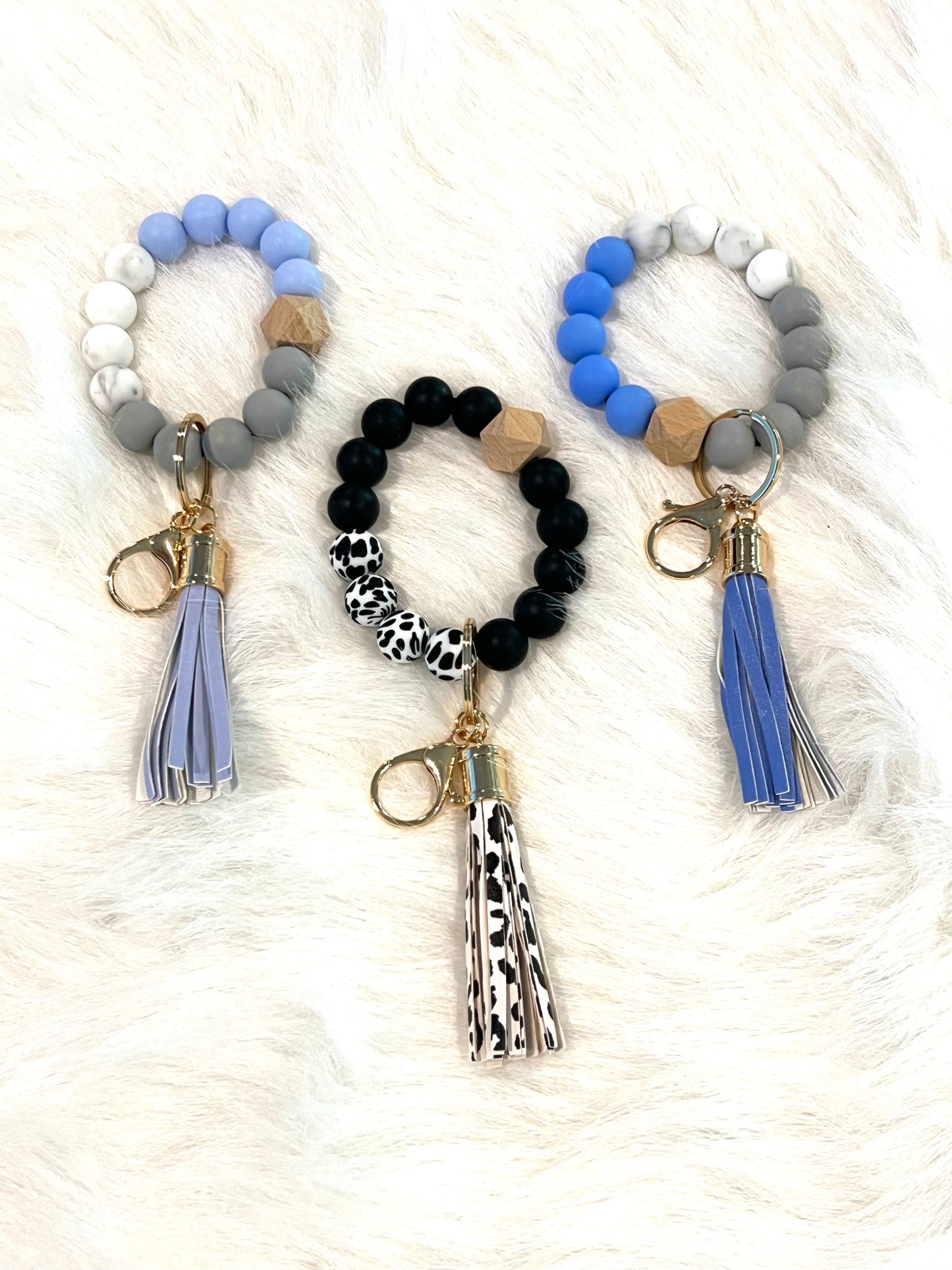 Bead Bracelet and Dangle MAMA Keychain | Sublimation Disc | Ships from TN