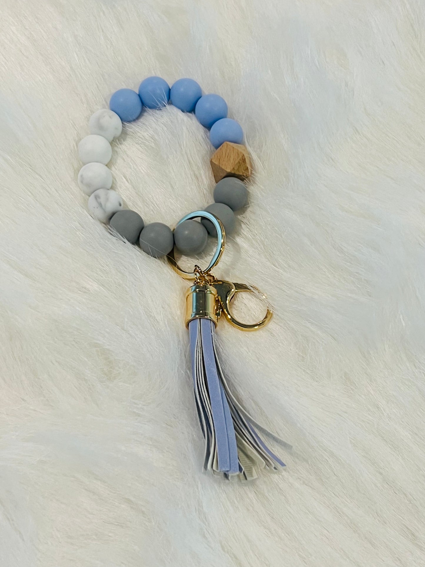 Bead Bracelet and Dangle MAMA Keychain | Sublimation Disc | Ships from TN
