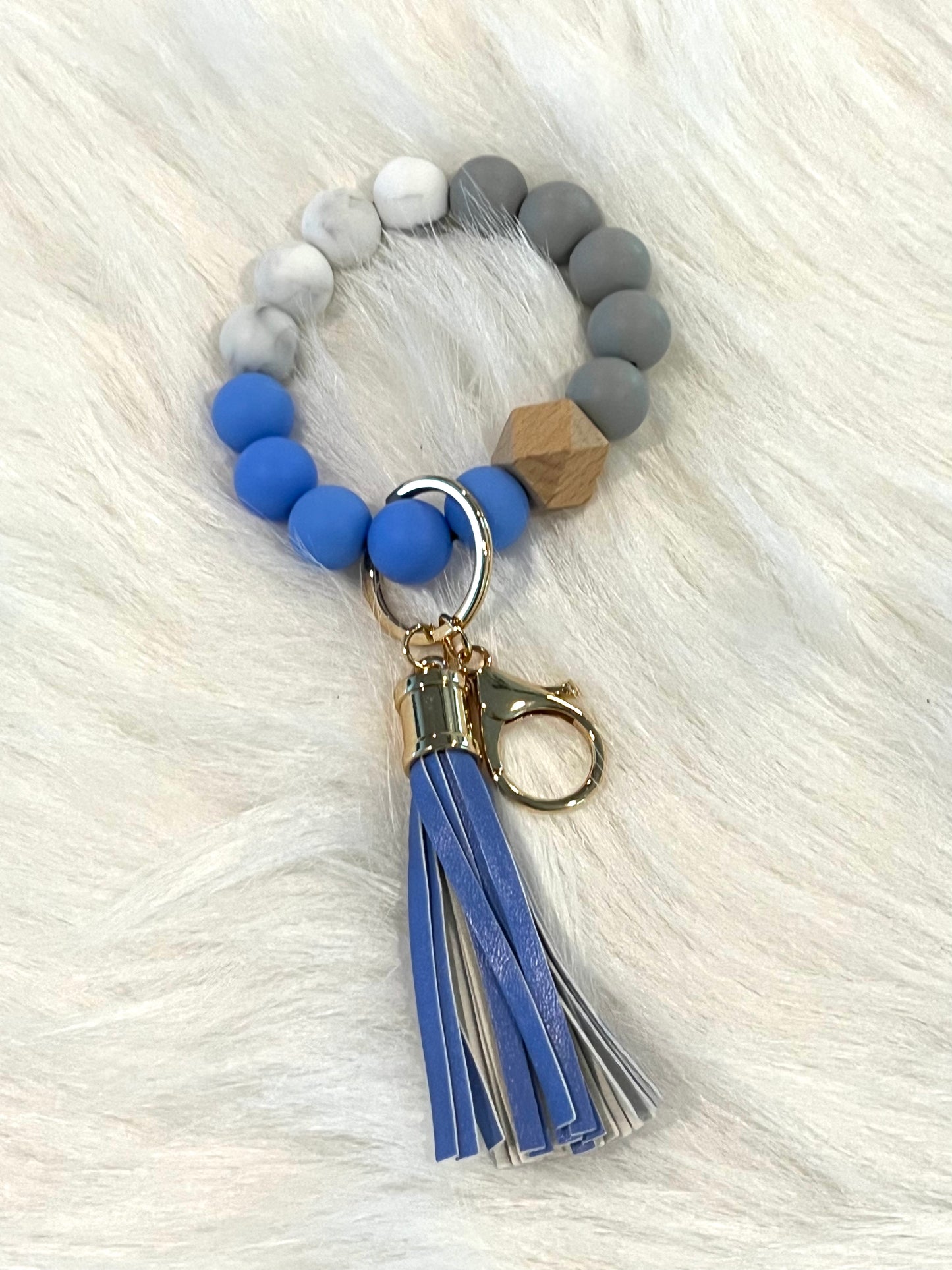 Bead Bracelet and Dangle MAMA Keychain | Sublimation Disc | Ships from TN