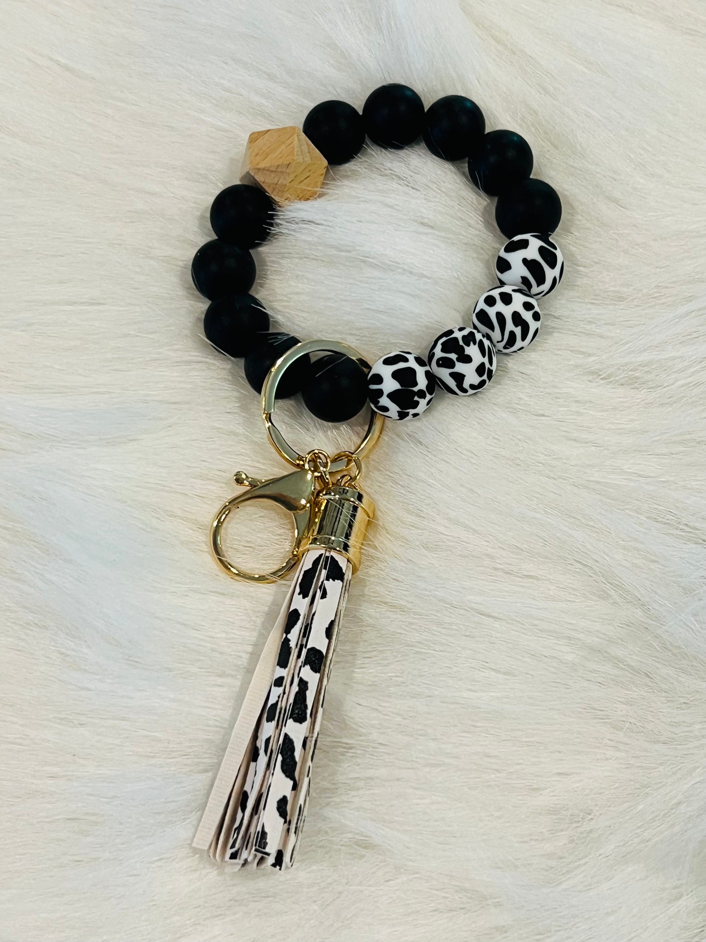 Bead Bracelet and Dangle MAMA Keychain | Sublimation Disc | Ships from TN