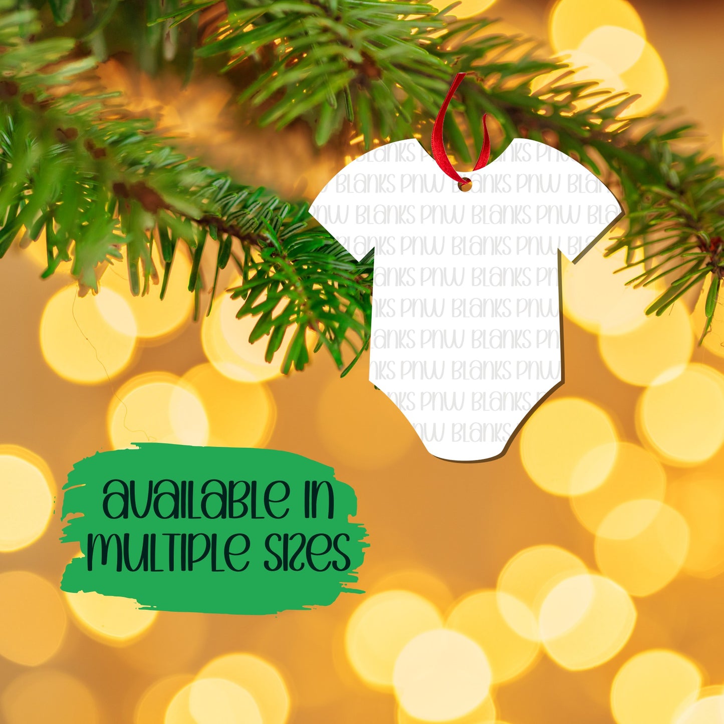 Baby Suit | Christmas Ornament | Single Layer | Sublimation MDF *Made to Order*