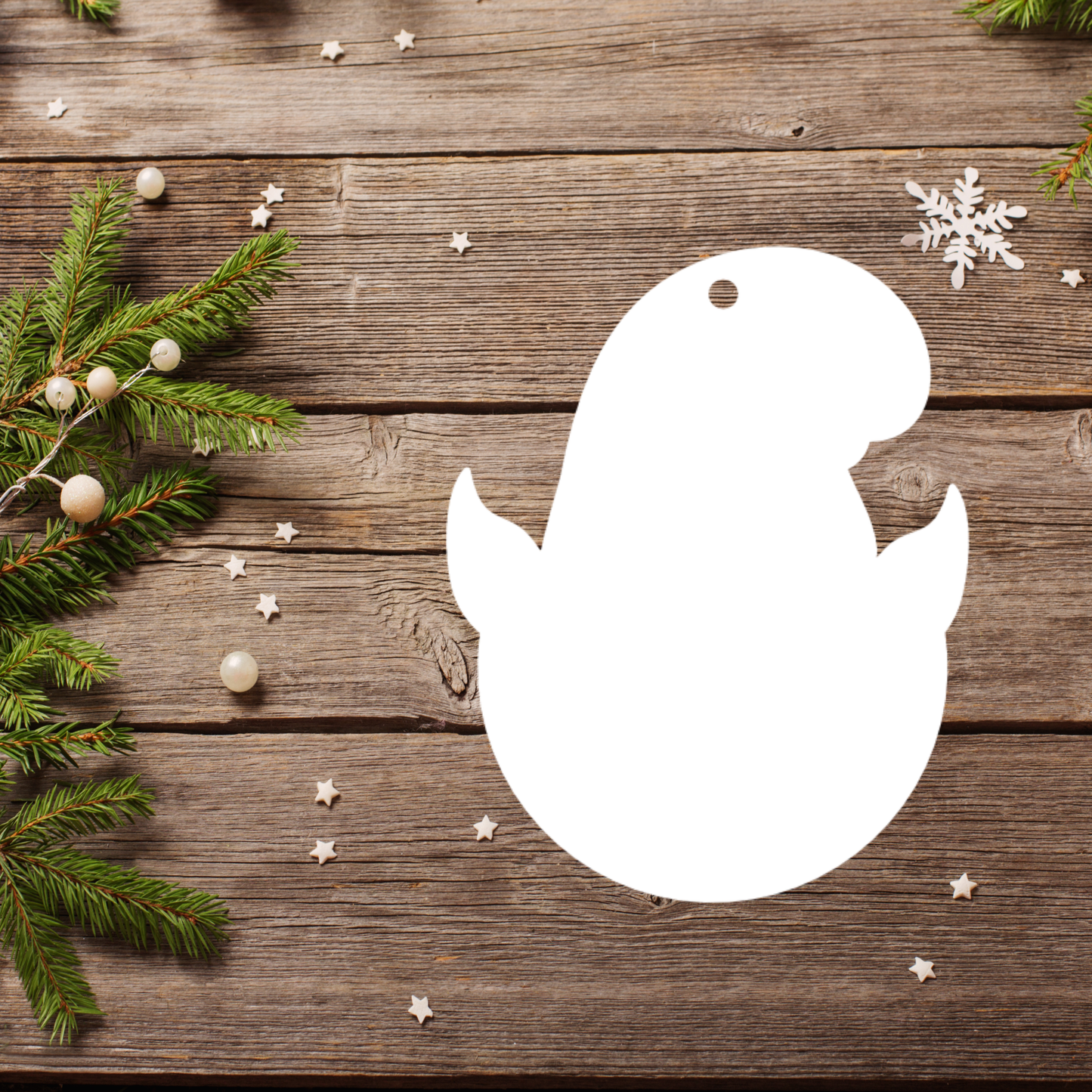 Elf Head | Christmas Ornament | Single Layer | Sublimation MDF *Made to Order*