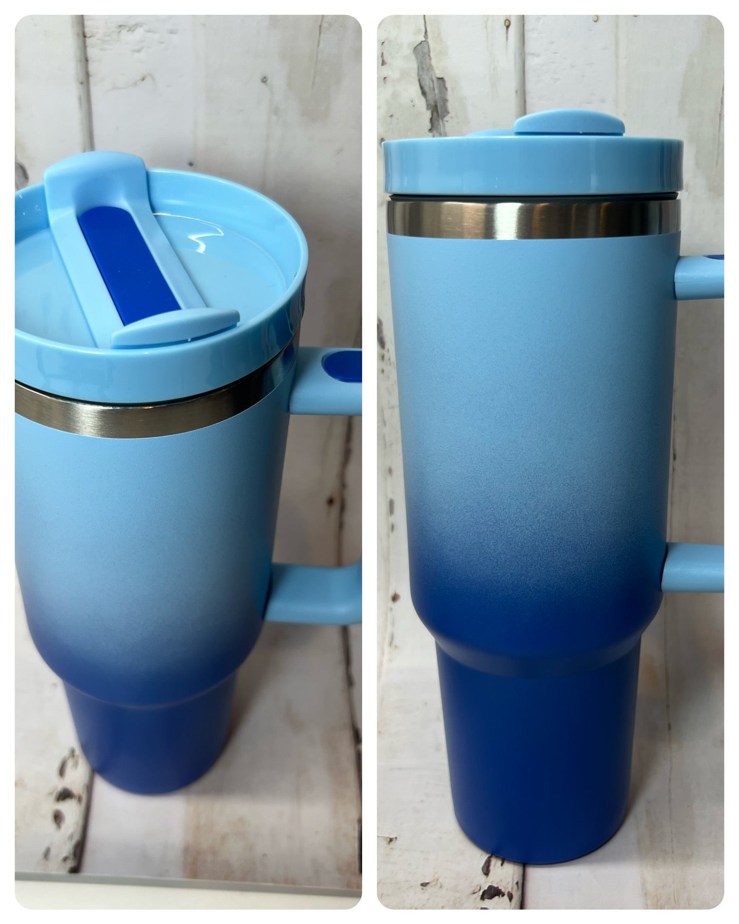 40oz Powder Coated Jumbo Tumbler | Removable Handle | NOT Sublimation | Ships from TN