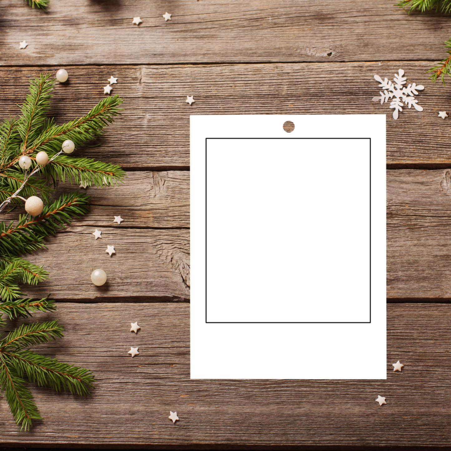 Polaroid Frame | Christmas Ornament | Double Layer | Sublimation MDF *Made to Order*