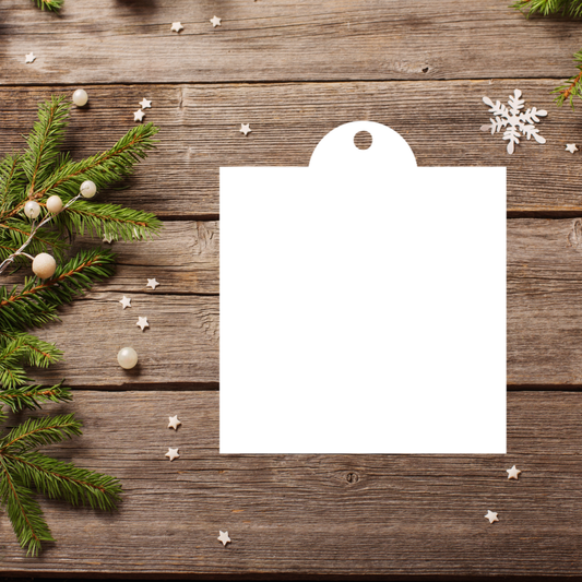 Present | Christmas Ornament | Single Layer | Sublimation MDF *Made to Order*