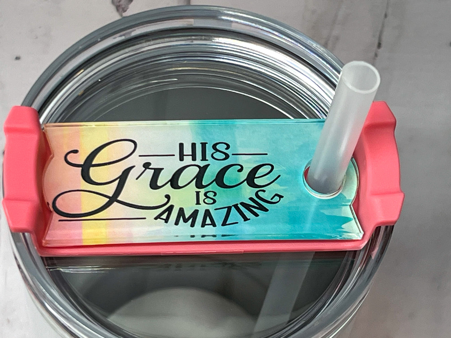 40 oz Acrylic Tumbler Lid Topper | Sublimation | *Made to Order* (Lid not Included)