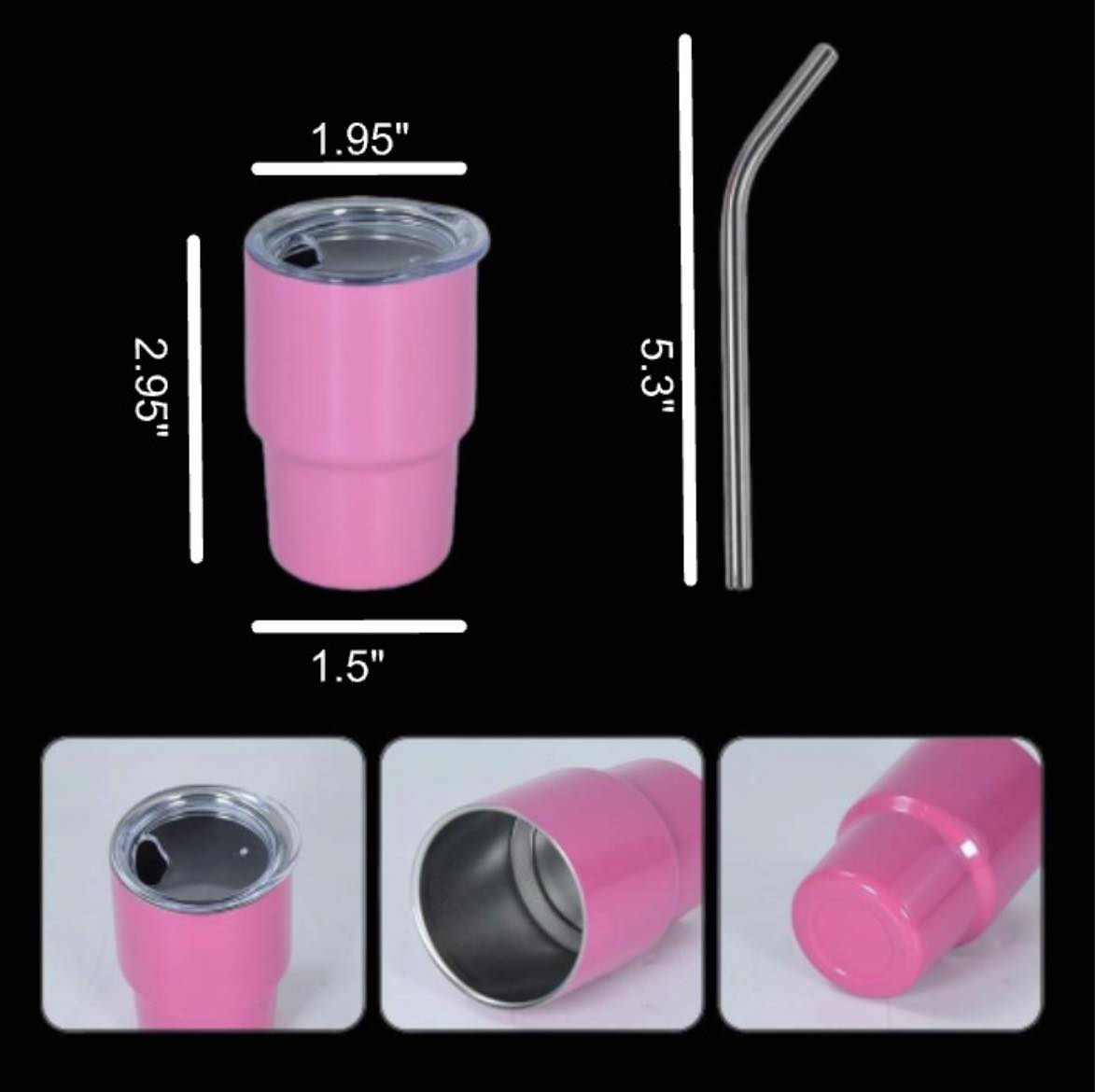3oz Shot Glass 6 Pack | Mixed Colors or All White | Sublimation