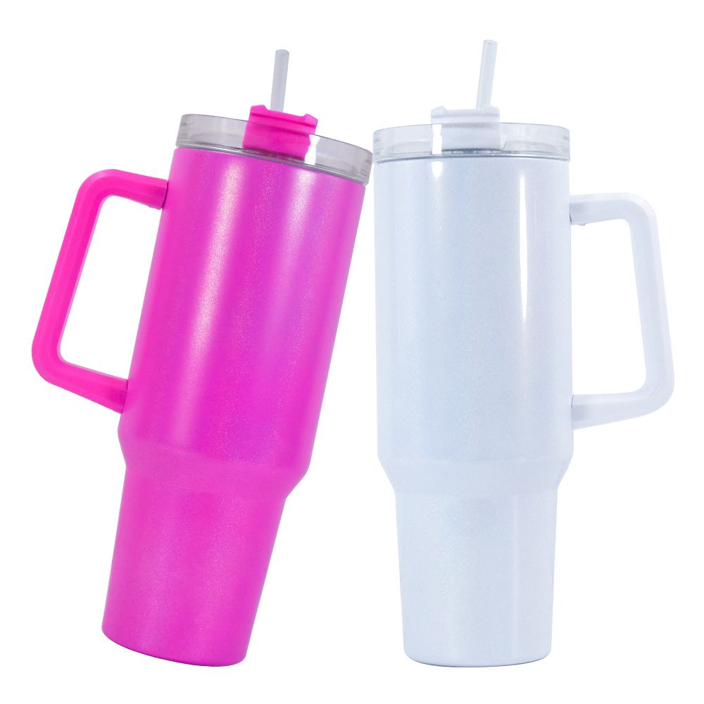 40oz Shimmer Jumbo Tumbler | Removable Handle | Sublimation