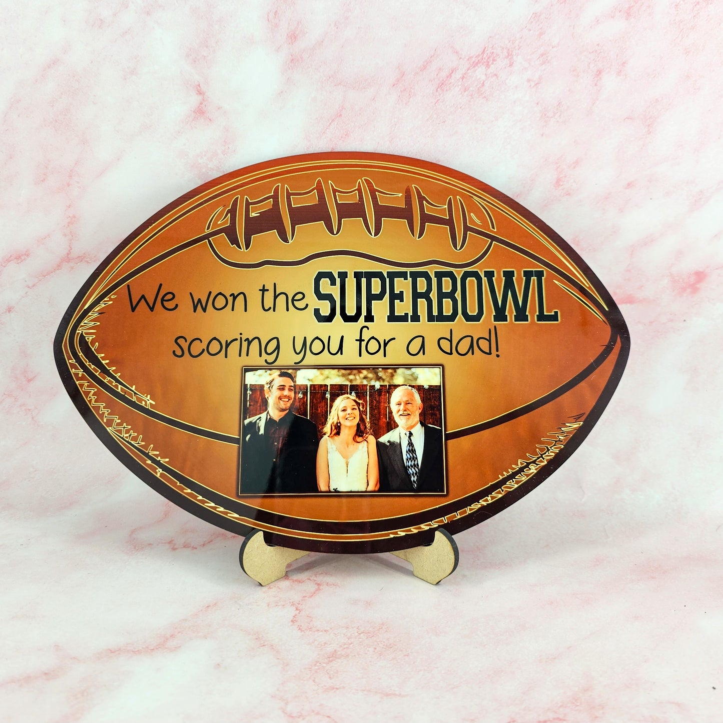 Football Shape Sign | Single Layer | Sublimation MDF *Made to Order*