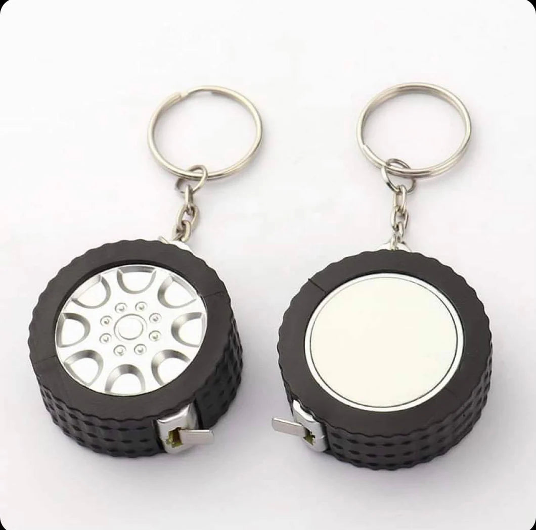 Tire Keychain with Measuring Tape | Sublimaton | Ships from TN