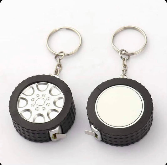 Tire Keychain with Measuring Tape | Sublimaton | Ships from TN