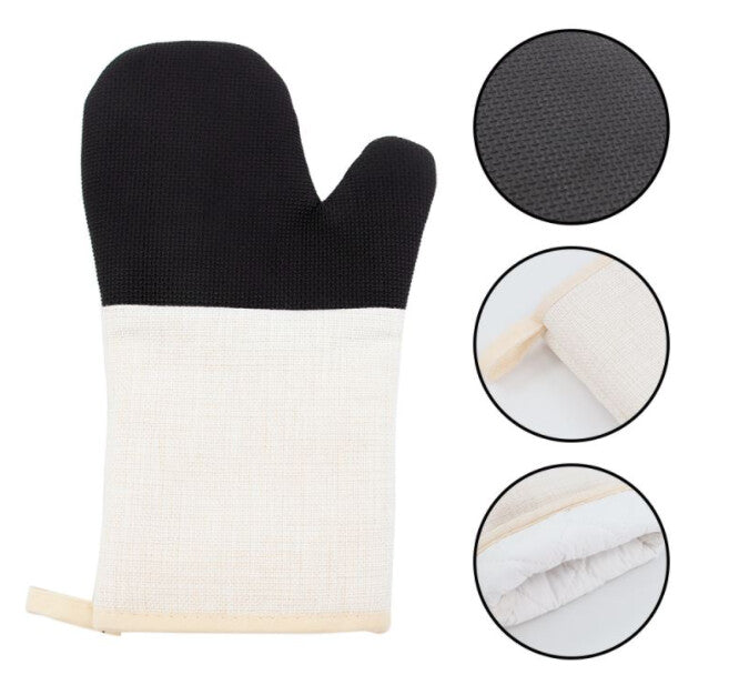 Oven Mitt | Double-Sided | Sublimation Linen