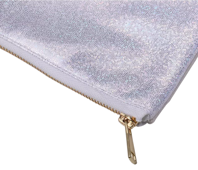 Glitter Cosmetic Bag for Sublimation - White Only