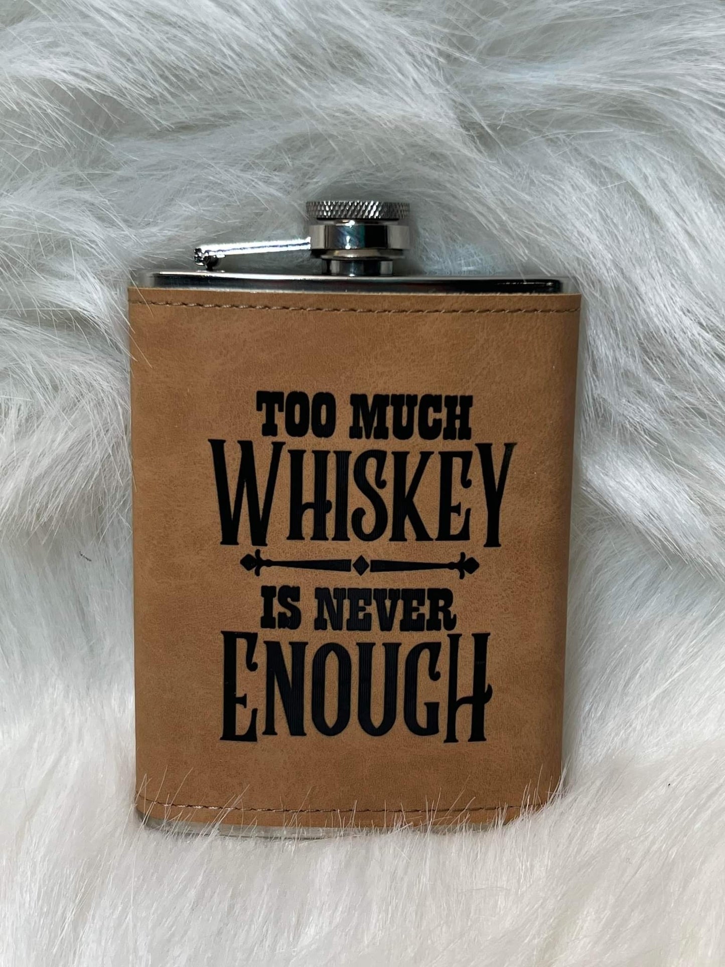 8oz Leather Flask | 4 Colors | Sublimation