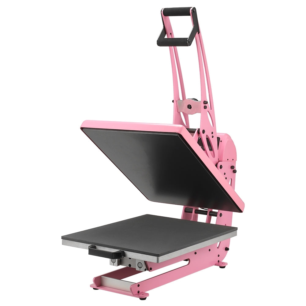 Cascadia Pro Heat Press | Flat Press with Hybrid Auto-Open | Pink