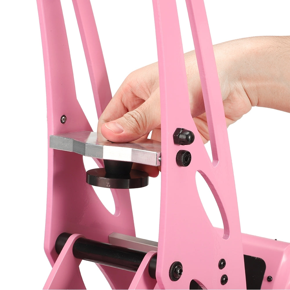 Cascadia Pro Heat Press | Flat Press with Hybrid Auto-Open | Pink