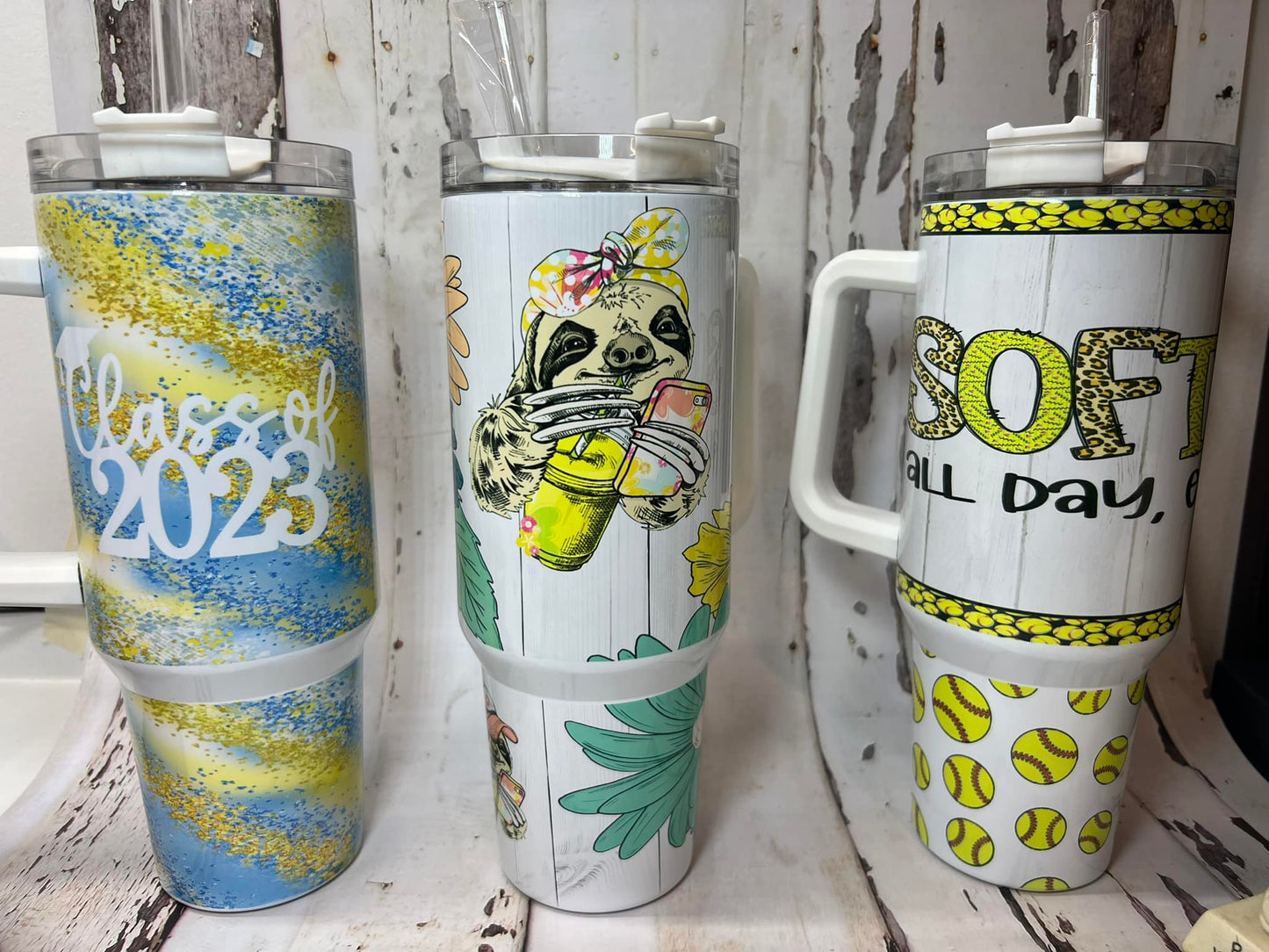 40oz Jumbo Tumbler | Removable Handle | Sublimation | Shipped from TN