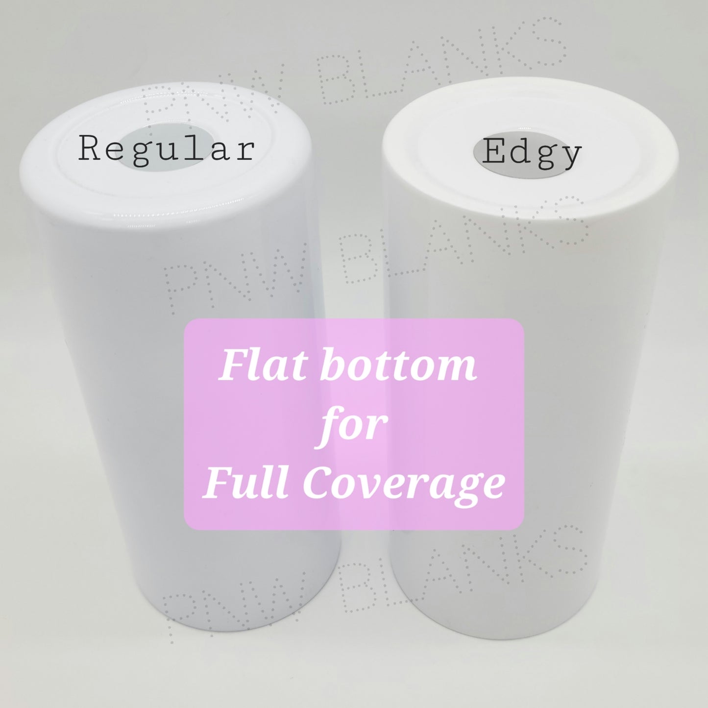 15oz Edgy Tumbler® | Flat Bottom Skinny | Sublimation | Volume Pricing | Patent Pending