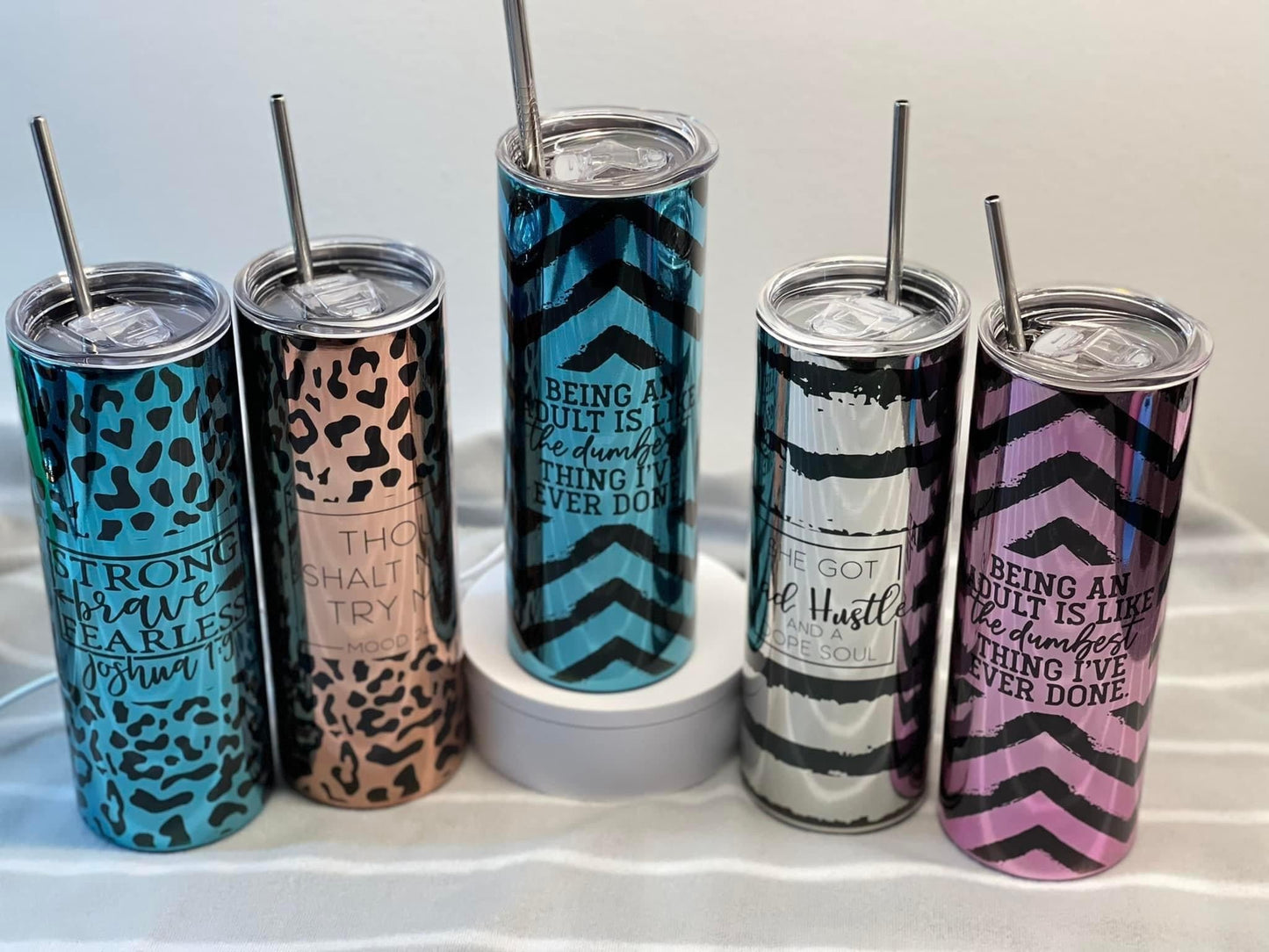 20oz Magic Mirror Tumblers | Skinny | Sublimation | Ships from TN