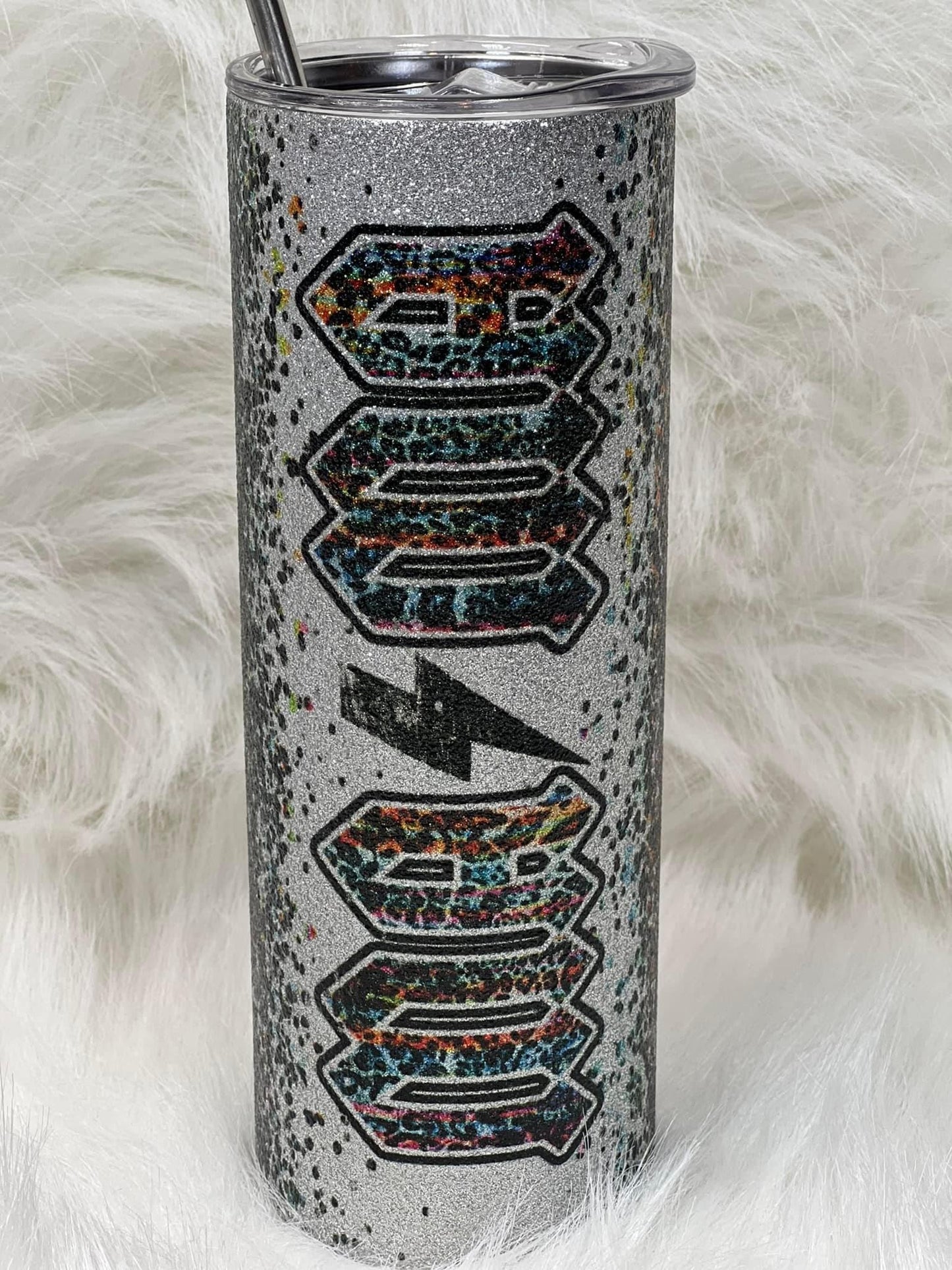 20oz Textured Glitter Tumbler | Skinny | Sublimation | Volume Pricing
