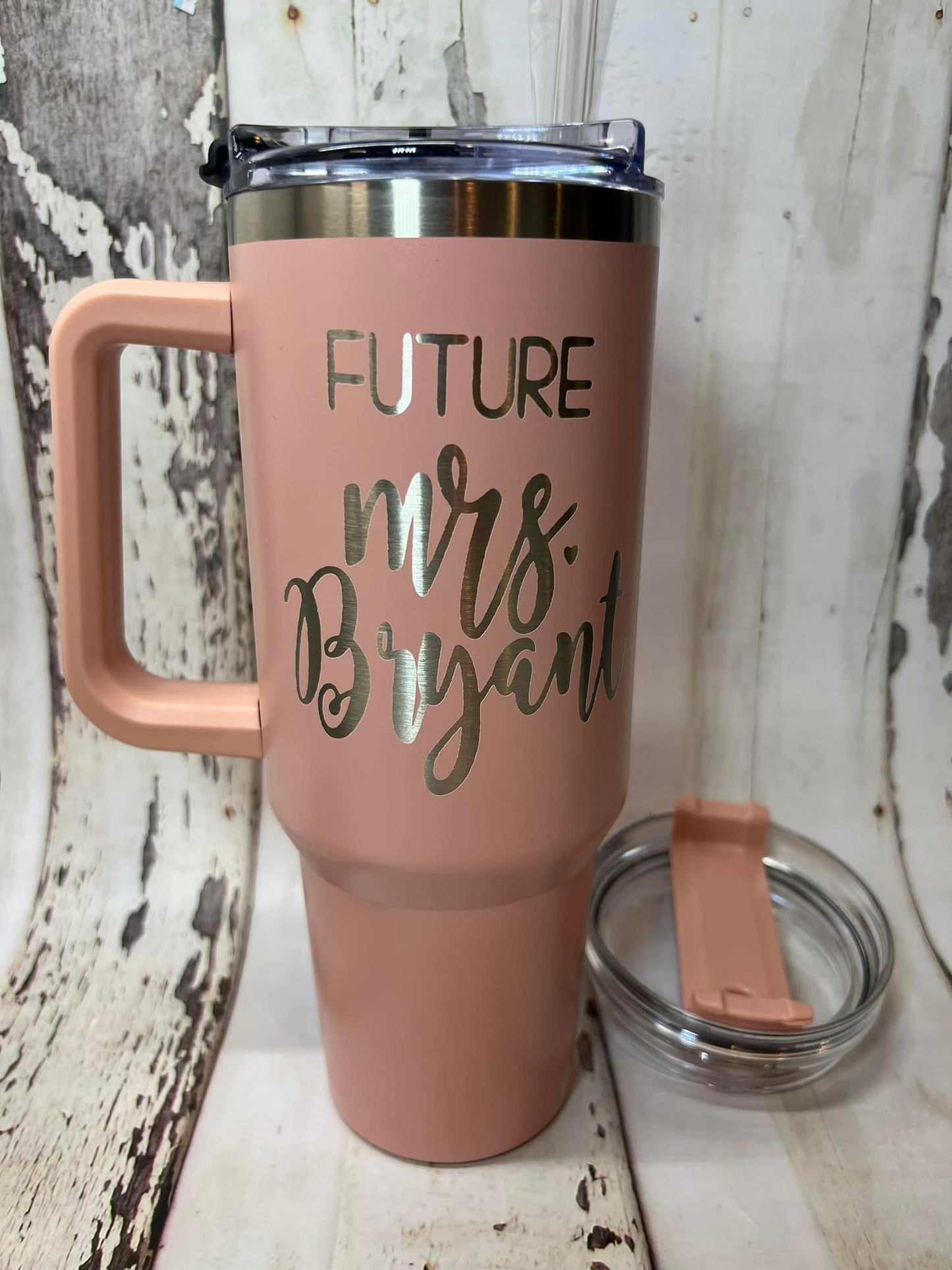 40oz Powder Coated Jumbo Tumbler | Removable Handle | NOT Sublimation | Ships from TN