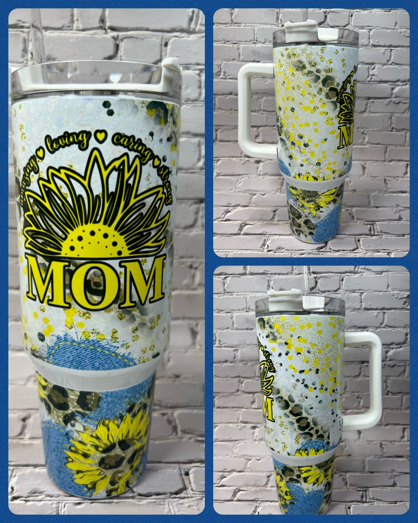 40oz Jumbo Tumbler | Removable Handle | Sublimation | Shipped from TN