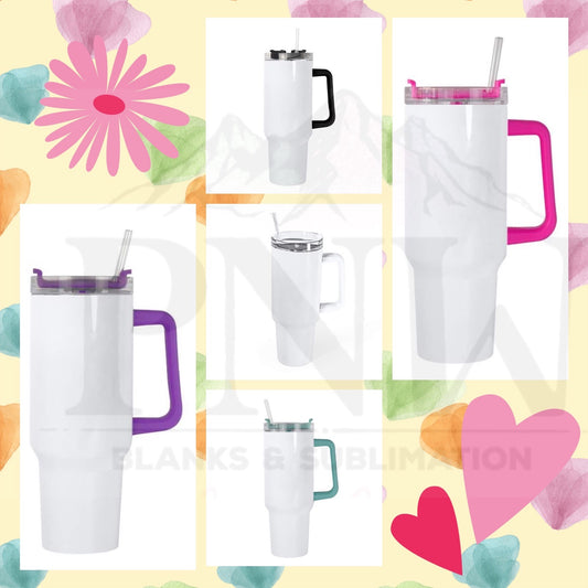 40oz Jumbo Tumbler | Removable Handle | Sublimation | Shipped from TN