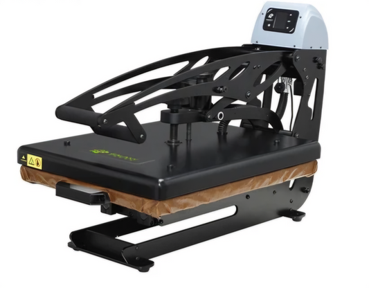 Cascadia Pro Heat Press- Gray | Flat Press with Auto-Open Feature | Drop Shipped