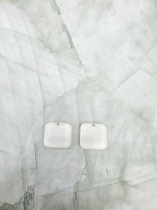 Sublimation Acrylic Earrings - Rounded Square Shape