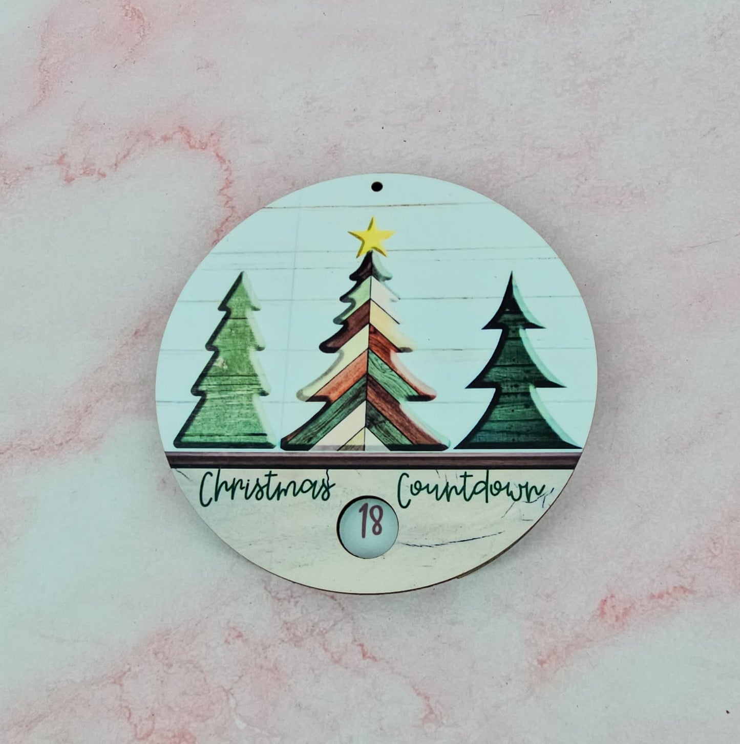 Christmas Countdown Ornament Kit | Christmas Ornament | Triple Layer | Sublimation MDF *Made to Order*