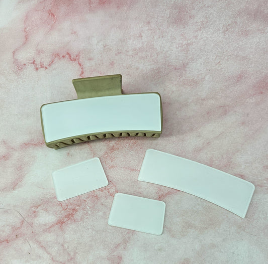 Hair Clip Attachment | Sublimation Acrylic | *Made to Order* (Clip not Included)