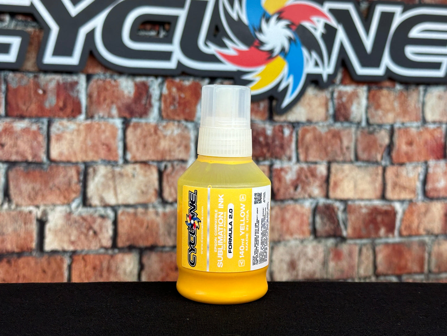 Cyclone 2.0 Sublimation Ink | YELLOW 140ml Bottle for EPSON EcoTank Printers | Made in the USA