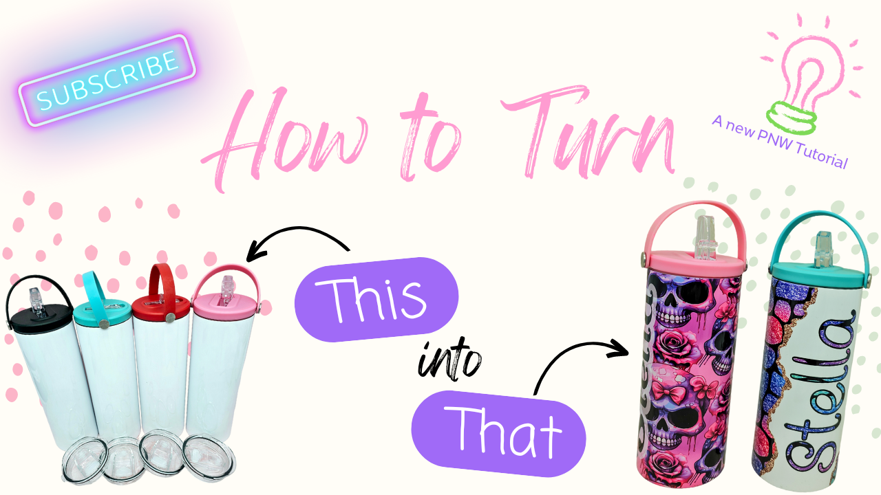 Load video: Tumbler sublimation using the PNW Press