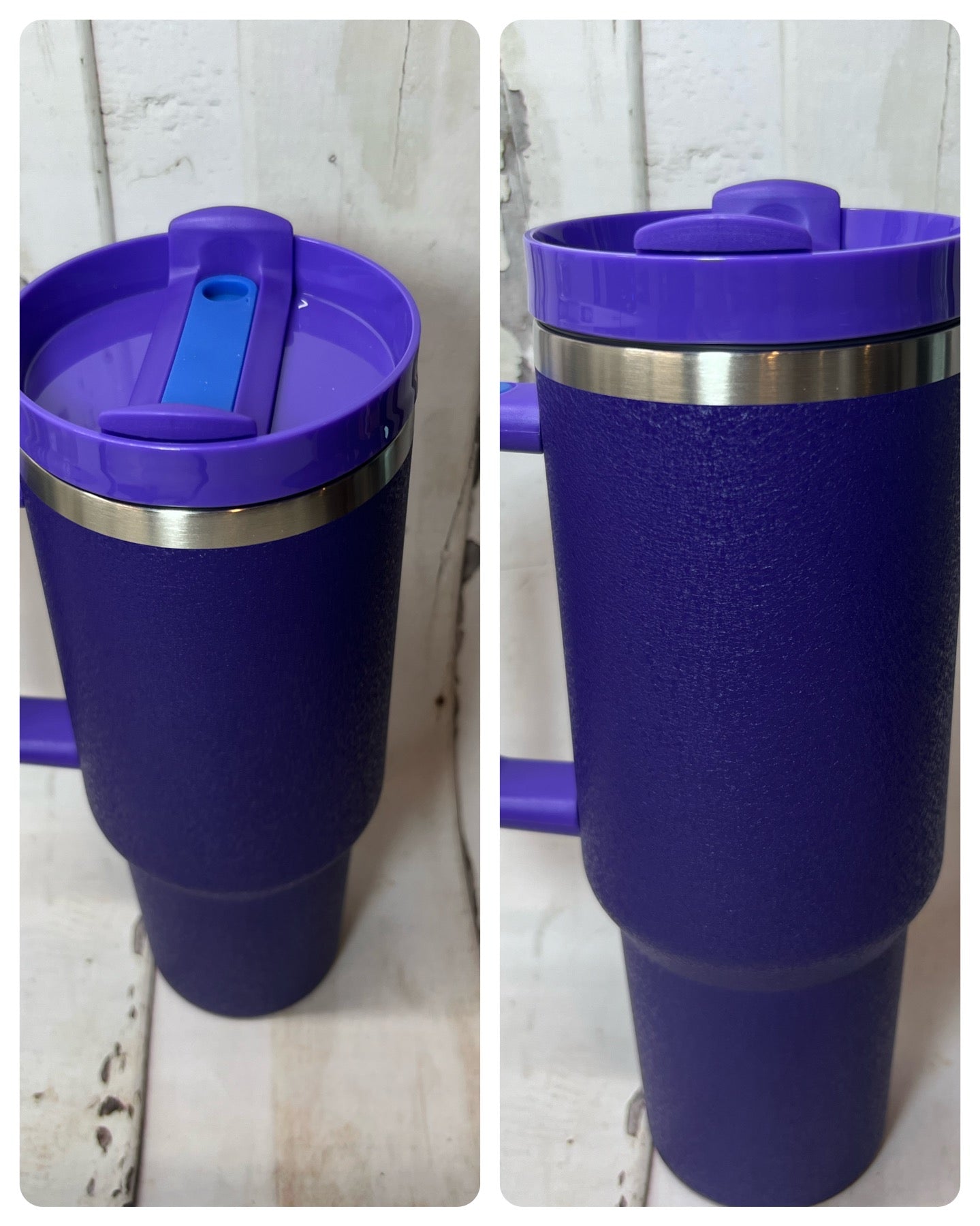 40oz Powder Coated Jumbo Tumbler | Removable Handle | NOT Sublimation | Ships from TN