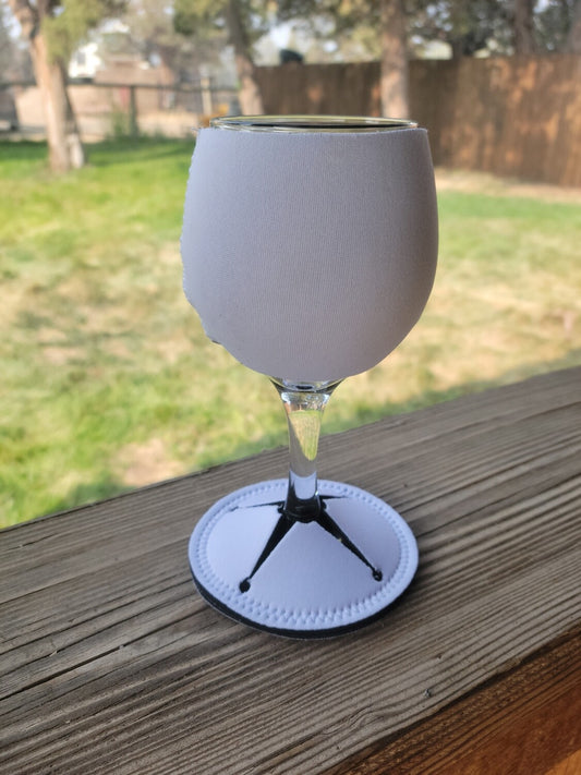 Sublimation Neoprene Wine Glass Sleeves and Coasters